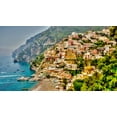 thumbnail image 2 of Bolokofsky, Ronald 24x15 White Modern Wood Framed Museum Art Print Titled - Positano Panorama, 2 of 4