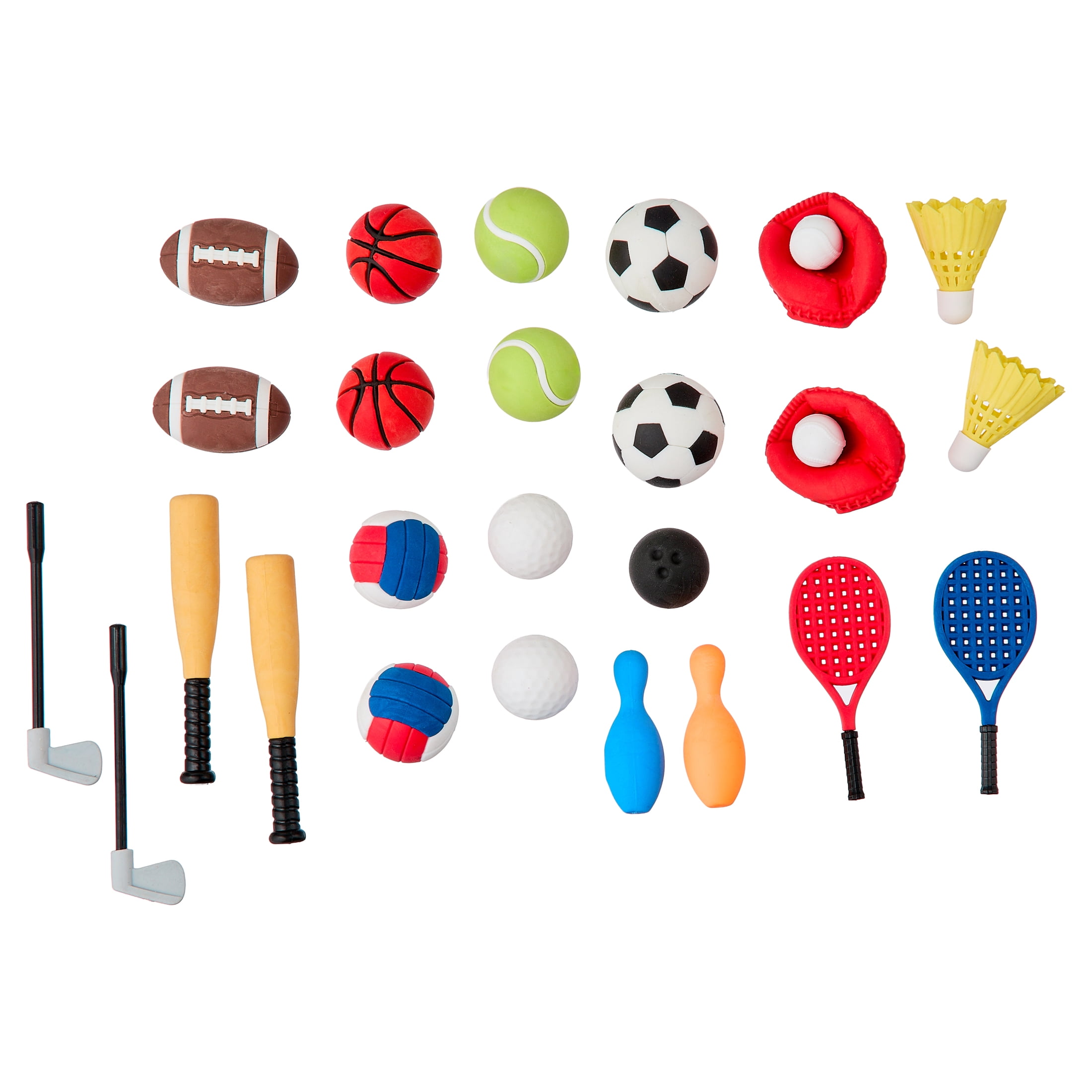 Pen+Gear Eraser Pals, Sports, 25 Count