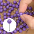 thumbnail image 3 of Push Pins dcdcee, color morado, para tablones de anuncios en el hogar y la oficina, 3 of 6