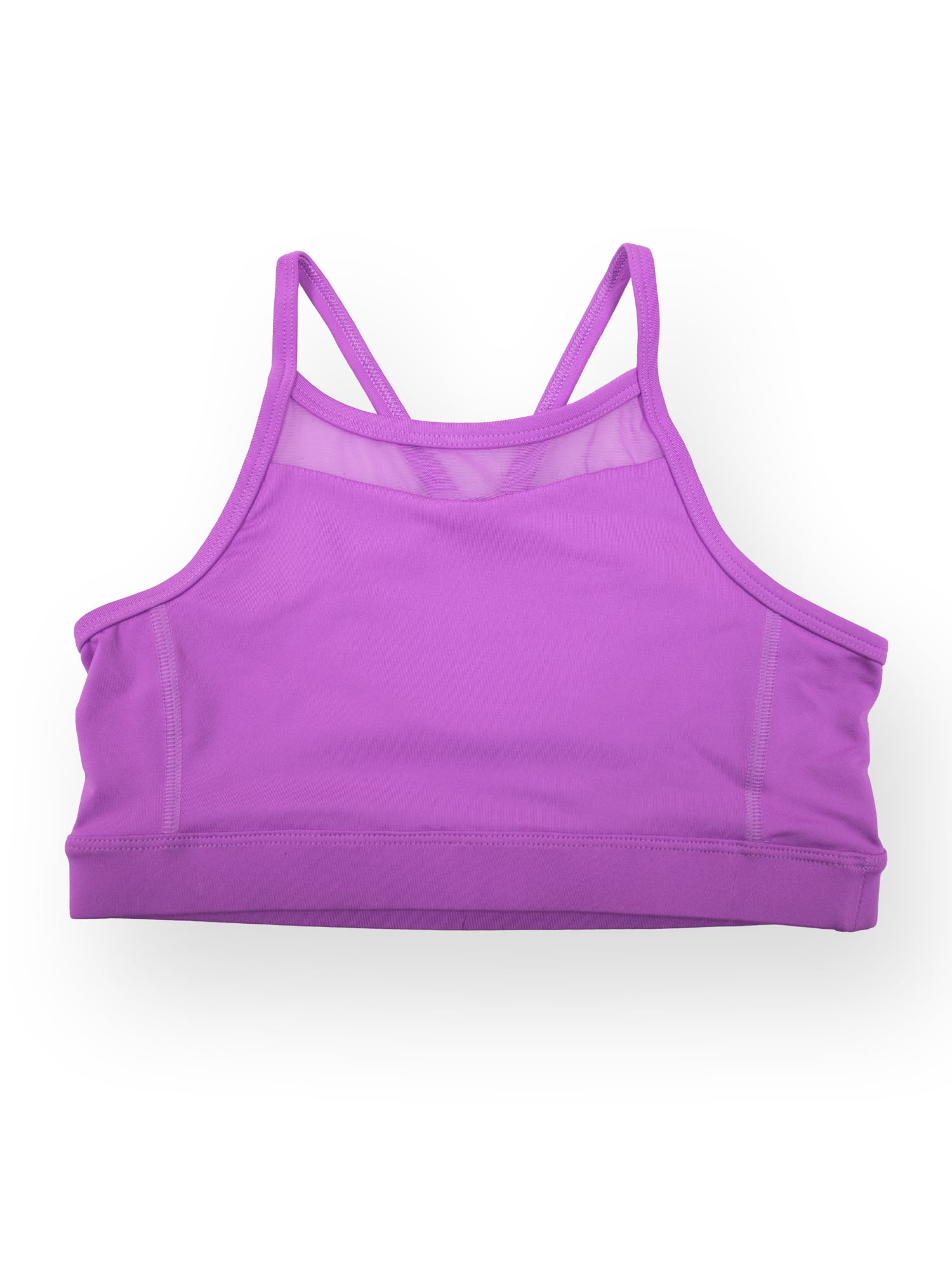 Atheltic Works Girls Mesh Insert Sports Bra, 2 Pack, Sizes XS-XXL