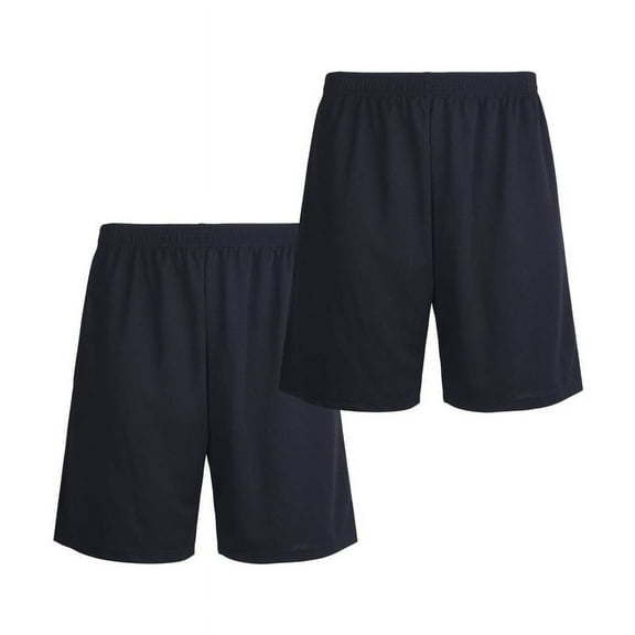 2 Pack Men’s Athletic Performance Shorts Side Packets Elastic Waistband Inner drawstring S-3XL Training Sports Workout Gym Bottoms Menswear Activewear