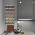 thumbnail image 4 of Organizador de especias ajustable para montaje en pared, 12 niveles de doble uso, estante de especias colgante para cocina, despensa, puerta de gabine, 4 of 8