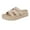 khaki, variant on Fashion Women Sandals Wear Lazy Summer People Thick-Soled Casual Slippers Shoes