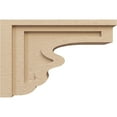 thumbnail image 3 of 6"W x 18"D x 12"H Classic Highland Rough Cedar Woodgrain TimberThane Corbel, Primed Tan, 3 of 6