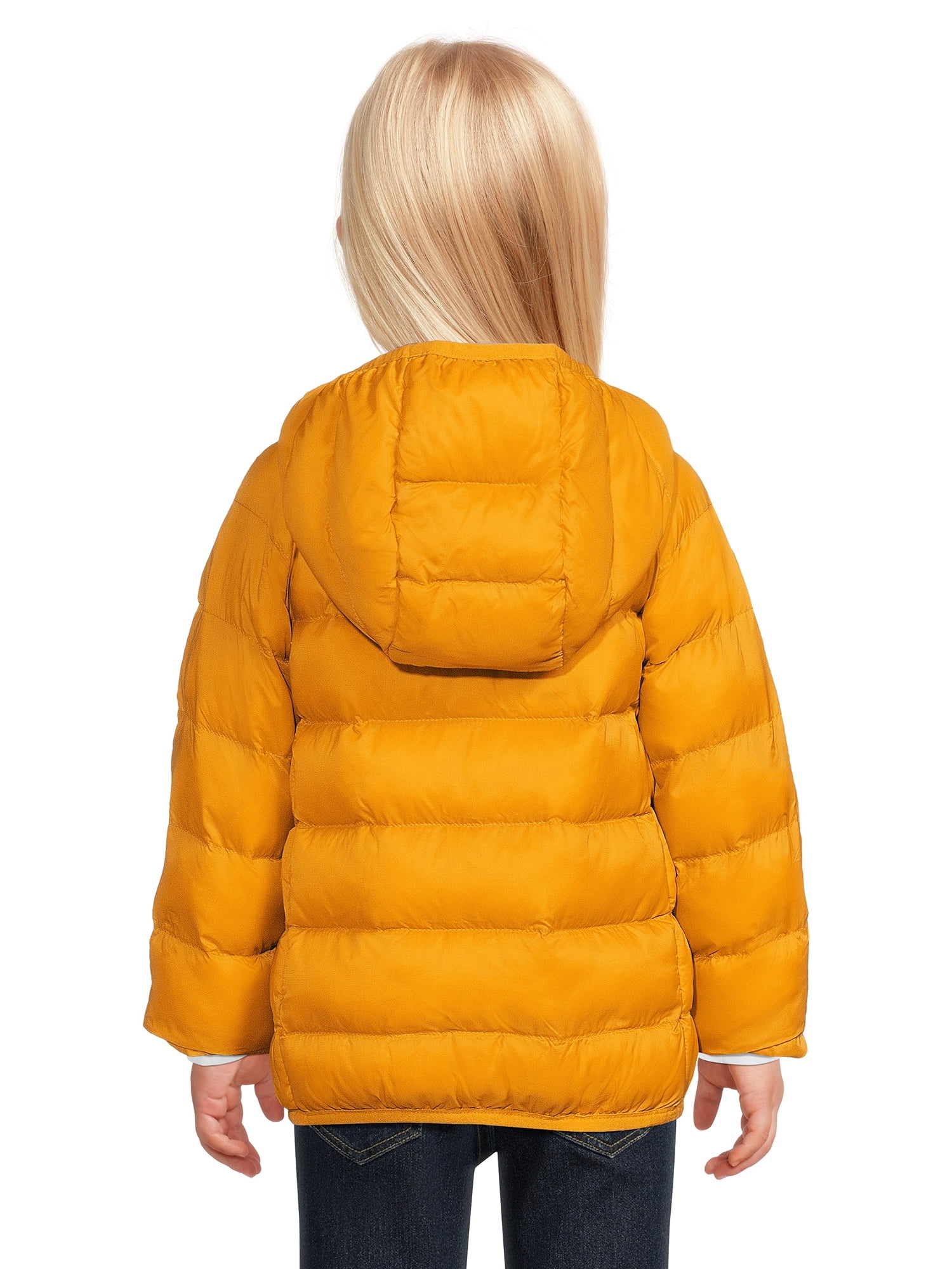 Wonder Nation Toddler Boys and Girls Unisex Packable Quilted Puffer Jacket, Sizes 12M-5T