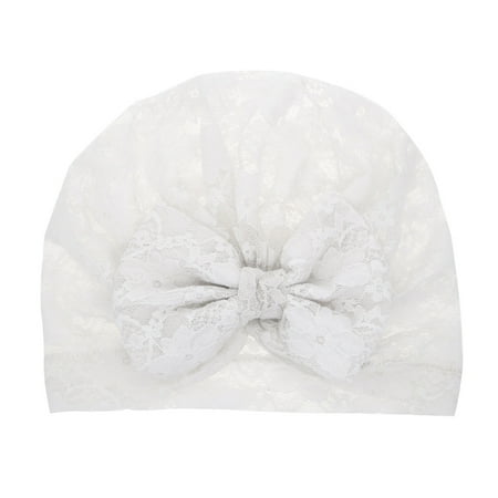 

Cap Hat Baby Lace Girl Boy Hat Headwear Bow Knotted Baby Care Fleece Hat for Baby