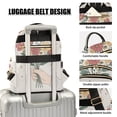thumbnail image 3 of FORMRS Mini Backpack Purse for Women Travel Daypack Casual Shoulder Bag, Beige Cute Flower, 3 of 7