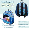 thumbnail image 4 of Wildkin Kids 12 Inch Backpack for Toddler Boys and Girls, Insulated Front Pocket (Trains, Planes & Trucks Blue), 4 of 9
