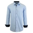 thumbnail image 2 of Men's Long Sleeve Slim-Fit Solid Dress Shirts (S-3XL), 2 of 9