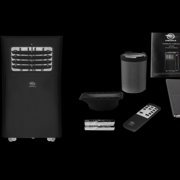 Aire Max 5,000 BTU (10,000 BTU ASHRAE) Portable Air Conditioner with Remote Control for Rooms up to 300 Sq. ft., White, APO110C