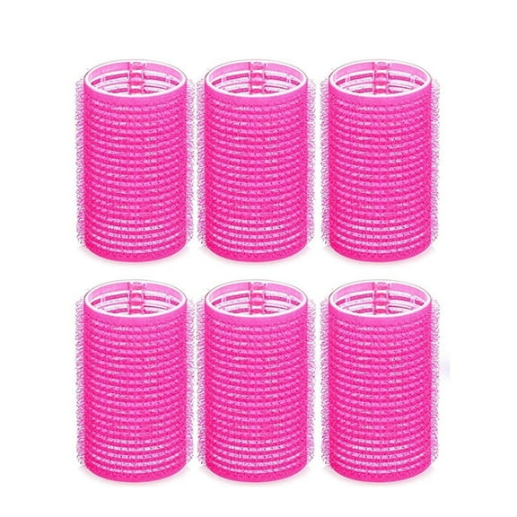 NOGIS Large Hair Rollers, Self Grip Hair Curlers for Long Hair, 6Pcs Large Hair Roller Sets, No heat Salon Hairdressing Curlers Rollers for Women 60mm/2.4" Large Size 6PCS