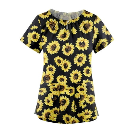 

EKOUSN Women s Scrub Tops Nursing Scrubs
