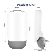 2-Packs Home Indoor Plug-in Fly Trap for Flies, Fruit Flies, Moths, Gnats, and Other Flying Insects – 2 Plug-in Bases + 2 Refill Cartridges and 3 Fruit Flys Traps in The tituaa Box