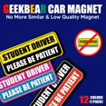 thumbnail image 2 of GEEKBEAR Student Driver Car Magnet (Navy/Blue) - New Driver Magnet for Car - Please Be Patient Rookie Novice Driver, 2 of 5
