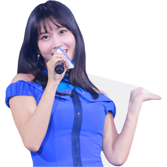 Momo Hirai (Blue) Half Body Buddy Cutout