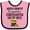 Pink and Black, variant on Inktastic Future Firefighter Like My Uncle Boys or Girls Baby Bib