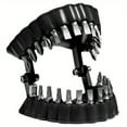 thumbnail image 1 of WHEANG Tool Bag Denture Drill Bit Holder Teeth Model Design Screwdriver Bit Organizing Holder Fits 1/4 Inch Hex Bit and Drive Bit Adapter One Size Multi-Color, 1 of 8