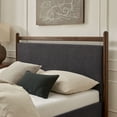 thumbnail image 5 of Ginny Queen Size Platform Bed Frame in Wenge Heathered Dark Gray, 5 of 10