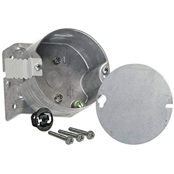 Hubbell-Raco 294 2-1/8-Inch Deep, 1/2-Inch Side Knockouts, Wood Joist Bracket 4-Inch Octagon Ceiling Fan Support Box