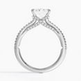 thumbnail image 3 of Dash Jewel 14K White Gold Plated Ring - Prong Set 1.9 Ct Radiant Cut Lab Created Diamond Ring - Engagement Wedding Ring - Latest Engagement Diamond Ring For Women's - Personalised Gifts for Men's, 3 of 7