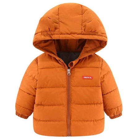 

RPVATI Infant Baby Toddler Fleece Long Sleeve Zip Up Coat Hooded Ears Jacket Winter Warm Outerwear 9M-5Y