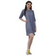 thumbnail image 3 of Moomaya Moss Georgette Short Straight T-Shirt Dress For Women Plus Size Clothing, 3 of 4