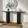 thumbnail image 2 of Techmilly 60" Extra Long Solid Wood Sofa Console Table,Black, 2 of 6