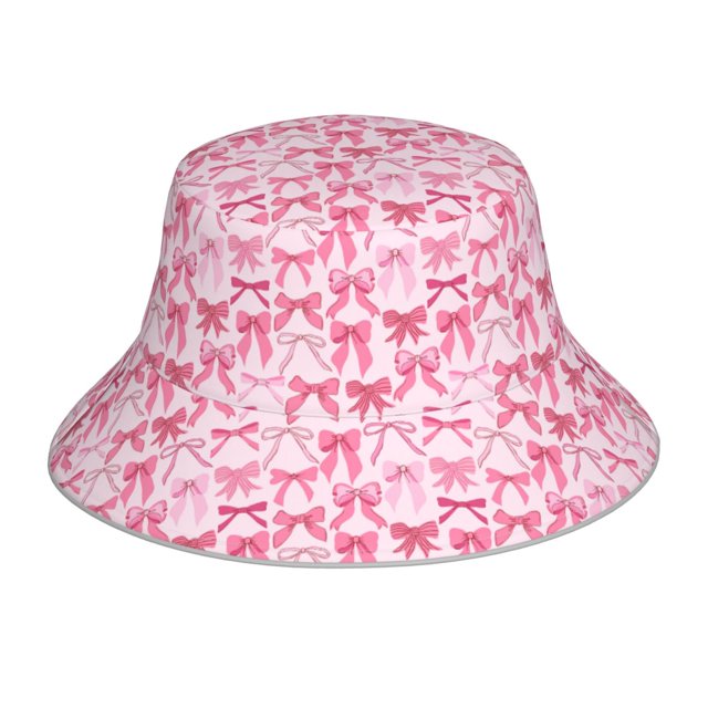 Balery Pink bows Sombreros para el sol para hombre y mujer, sombrero de pescador con UPF 50+