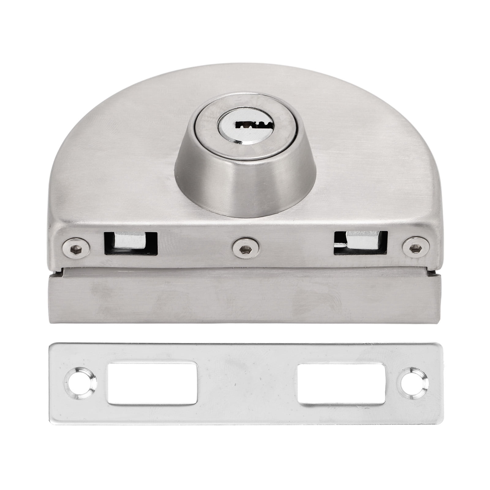Sliding Glass Door Lock Display Case Lock Stainless Steel Glass Door