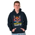 thumbnail image 5 of El Loco Gato Mexican Wrestler Cat Unisex Plus Size Hoodie Brisco Brands 2X, 5 of 6