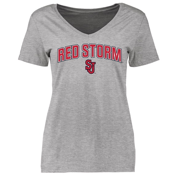 Women's Ash St. John's Red Storm Proud Mascot T-Shirt