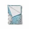 thumbnail image 2 of Saying Soft Flannel Fleece Throw Blanket, Listen to the Rhythm of the Falling Rain Lettering with Doodle Ornates and Clouds, Cozy Plush for Indoor and Outdoor Use, 60" x 80", Multicolor, by Ambesonne, 2 of 6