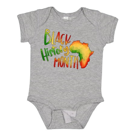 

Inktastic Black History Month Africa in Red Yellow and Green Gift Baby Boy or Baby Girl Bodysuit