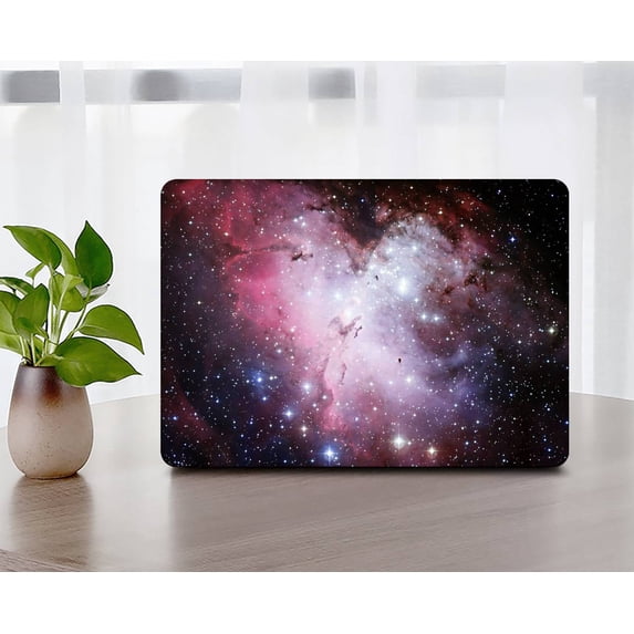 KSK KAISHEK Hard Shell Case Cover Only for MacBook Air 13" with Retina Display Touch ID USB Type-C + Black Keyboard Cover Model: A1932/A2179/A2337 m1 (Galaxy 85_2)