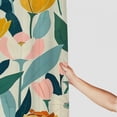 thumbnail image 3 of WERPE Durable and Washable Waterproof Shower Curtain, Tulip Art Print, Flower Market, Botanical Floral, Multiple Sizes White, 3 of 7