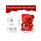 thumbnail image 2 of Flores Eternas Rosa De Oso Regalos Para Mujer Con Collar Xtellar rojo, 2 of 4