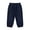 Dark Blue, variant on Women's Elastic Waist Flared Leg Pants, Pull-On Casual Cropped Capris with Side Pockets for Daily Wear and Comfort