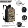 thumbnail image 5 of Yuyamidu Duck Camo Kids School Backpack, Large Capacity Casual Daypack with Multiple Pockets for Elementary Students, Travel Outdoor Boys Girls Shoulder Bag, 5 of 6