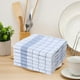 thumbnail image 4 of Juego de Paños de Cocina Absorbentes de Algodón Suave, de Secado Rápido, Multiusos, para Cocina, Mesa y Vidrio, Paquete de 6, Rojo y Azul, 42 X 64 Cm, 4 of 7