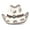 White, variant on Sunisery Straw Cowboy Hat for Women Men Roll Up Brim Cowboy Hat with Beaded Band for Rodeo, Festival, Party, Horseback Riding