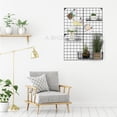 thumbnail image 4 of Grid Photo Wall Panel for Photo Hanging Display Metal Mesh Wall DIY Decor, 4 of 6