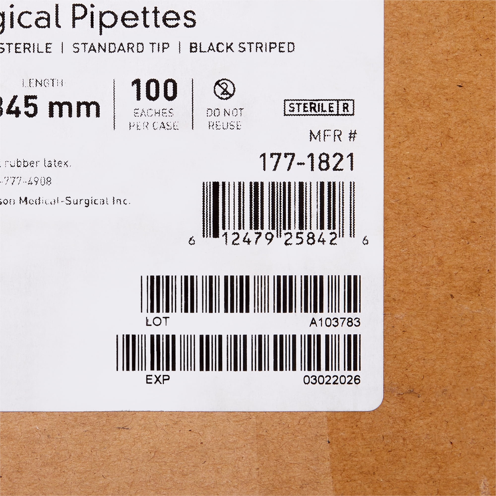 McKesson Serological Pipettes for Blood Serum - Sterile, Plastic - 50 mL, 100 Count, 1 Pack