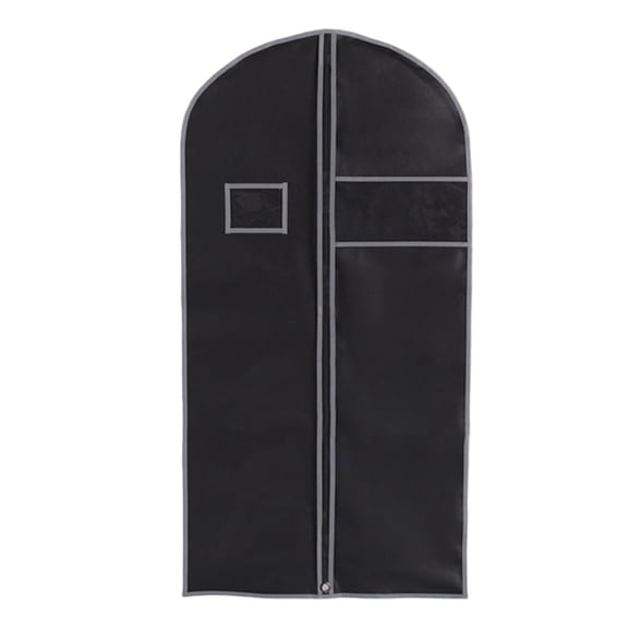 Foldable Garment Bag for Travel and Storage, Hanging Suit Bag with Transparent Window, Breathable Non-Woven Material, Dust-Proof Organizer for Clothes, Skirts, and Jackets