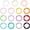 Style 3, variant on 20Pcs Round Keychain Rings Alloy Spring Gate Rings Clasps Clips Small Keyrings Carabiner Buckles for Handbag Bag Purse Strap Keychain Making Findings