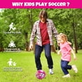 thumbnail image 3 of PLAYZAP Size 3 Soccer Ball for Kids with Pump - Glitter Unicorns Soccer Ball for Girls Boys Kids Outdoor for Ages 4-8 Toddlers Age 3-4 Kids Soccer Balls for 3 4 5 6 7 8-Year-Old Girls, 3 of 10