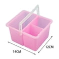 thumbnail image 4 of Lavador de pinceles, lavabo plegable con soporte para bolígrafos, recipiente para pinceles, cubo para lavar Rosa, 4 of 9