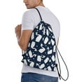 thumbnail image 4 of Yiaed Swan Print Drawstring Bags Drawstring Backpack Bulk String Back Pack Gym Sport Bag-Medium, 4 of 5