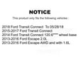 thumbnail image 2 of Transit Auto Front Rear Ceramic Pads and Coated Disc Brake Rotors Kit for Car Ford Escape Connect KGA-102452, 2 of 8