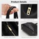 thumbnail image 5 of Bolso de mano Timcorr mujer negro grande PU con bolsillo cremallera para computadora portátil, 5 of 8