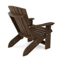 thumbnail image 2 of Wildridge Heritage Adirondack Chair, Tudor Brown - Outdoor All-Weather Poly Furniture for Patio, Deck, Yard, 2 of 5